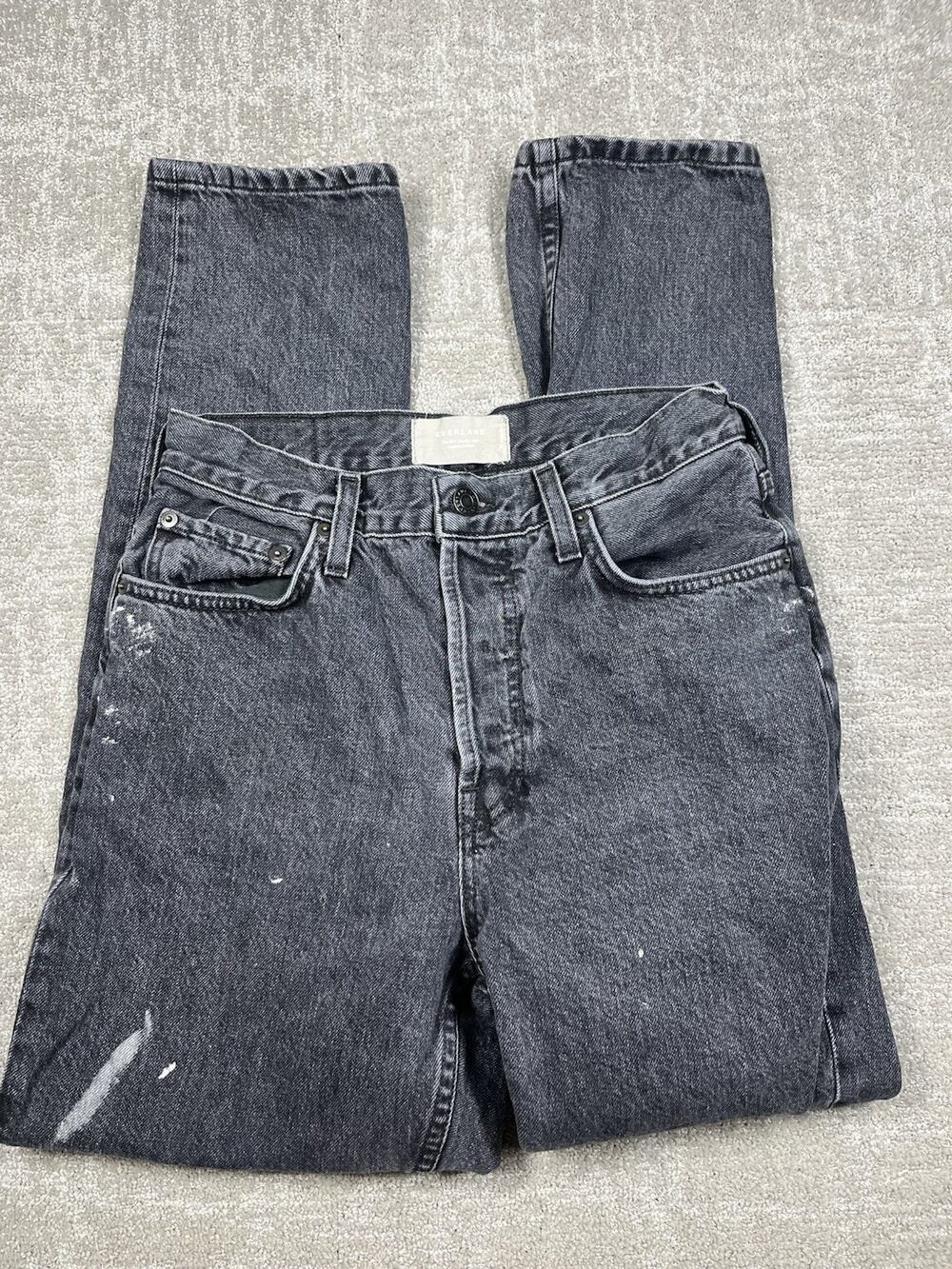 Everlane The 90s Cheeky Distressed Paint Jean Women Size 27